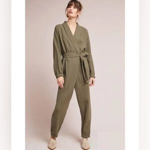 Anthropologie Benna Wrap Jumpsuit.